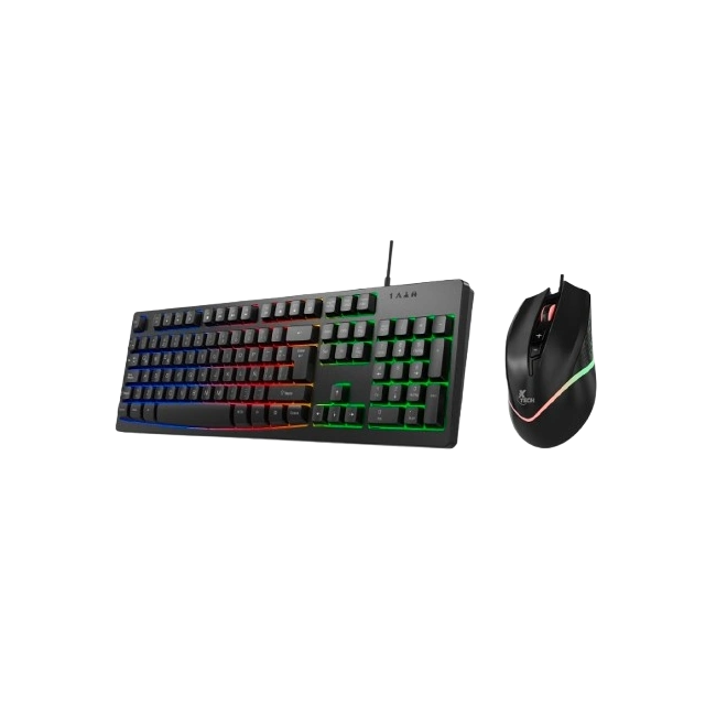 Combo Gaming Teclado y Mouse Pad Xtech XTK-535S Hasha Español-1