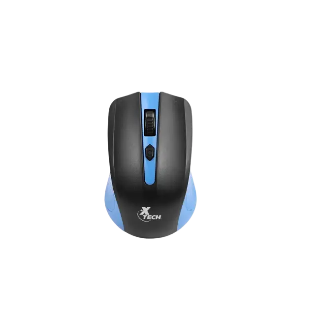 MOUSE XTM-310BL INALAMBRICO 2.4GHZ 4 BOTONES 1600 DPI COLOR AZUL XTECH