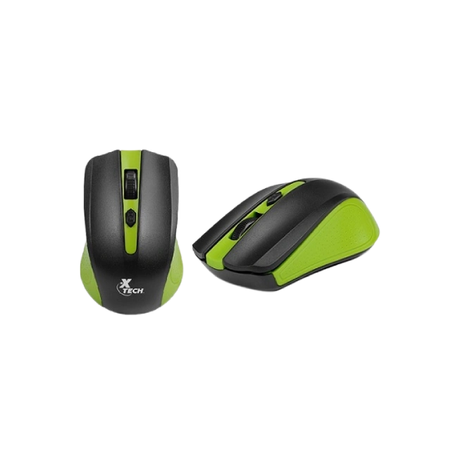 Mouse Xtech XTM-310GN Inalambrico 2.4 GHz 4 Botones 1600DPI Color Verde