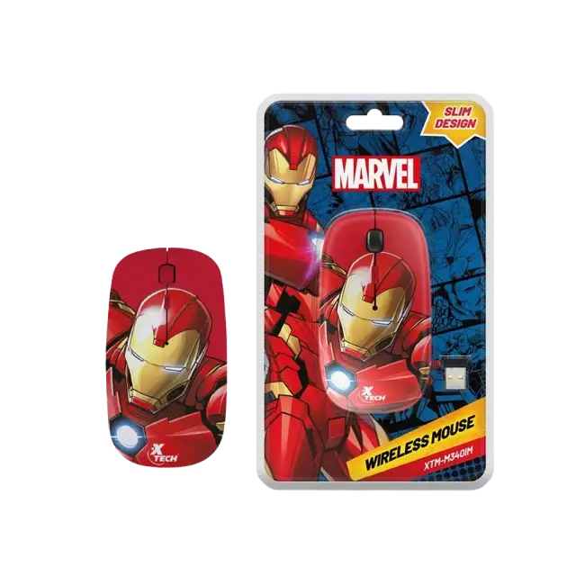 Mouse Xtech XTM-M340IM Marvel Iron Man Inalambrico 1600DP 2.4 GHz