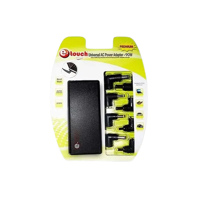 Cargador Universal Para Laptop eTouch YT-90W-ZD 90 Watts 8 Puntas