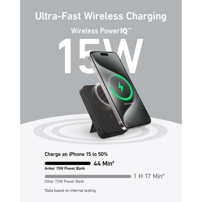 "Anker - Power bank - Lithium - For Universal - MagGo Power Bank (10K)"-2