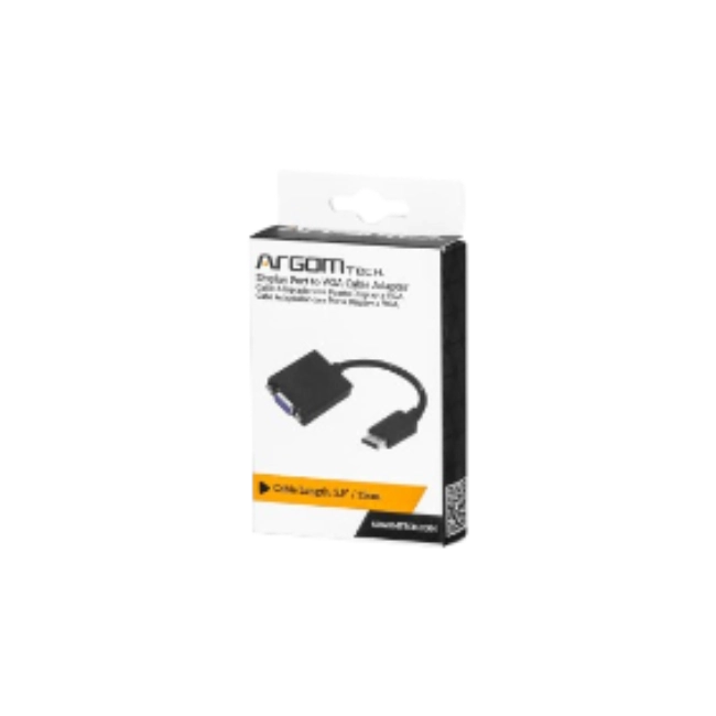 Cable Adaptador Argom ARG-CB-0056 Puerto Display Macho a VGA Hembra 15cm