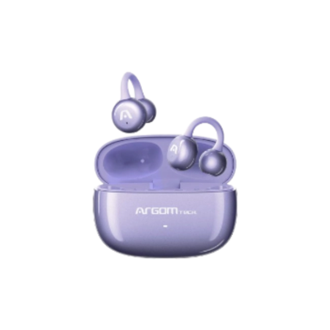 ARGOM SKEIPODS E40 PURPURA - AUDIFONOS BT, ENC CON IA, OPEN EAR, 19+6H