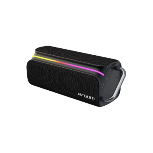 BOCINA ARGOM AMBIENCE 66 NEGRO - BT, 220W RMS, LUCES RGB, FUNCION TWS