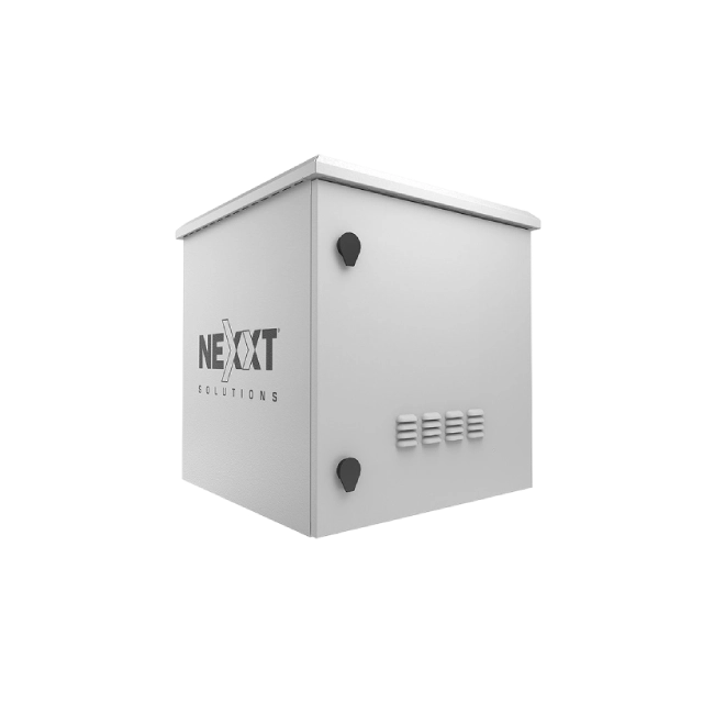 Nexxt Solutions Infrastructure - Outdoor Pole Mount Cabinet - SPCC steel - Light gray powder coat - Incluye acc mont barra tierra