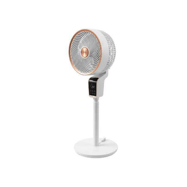 Ventilador Bianco BNC-WHT-FT1906Y Circular de Piso con Cabeza Vibratorio Silencioso Color Blanco