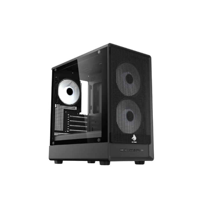 CASE EAGLE WARRIOR CG03AMRA001C TORRE PEQUEÑA CON 2 ABANICOS CON VIDRIO LATERAL