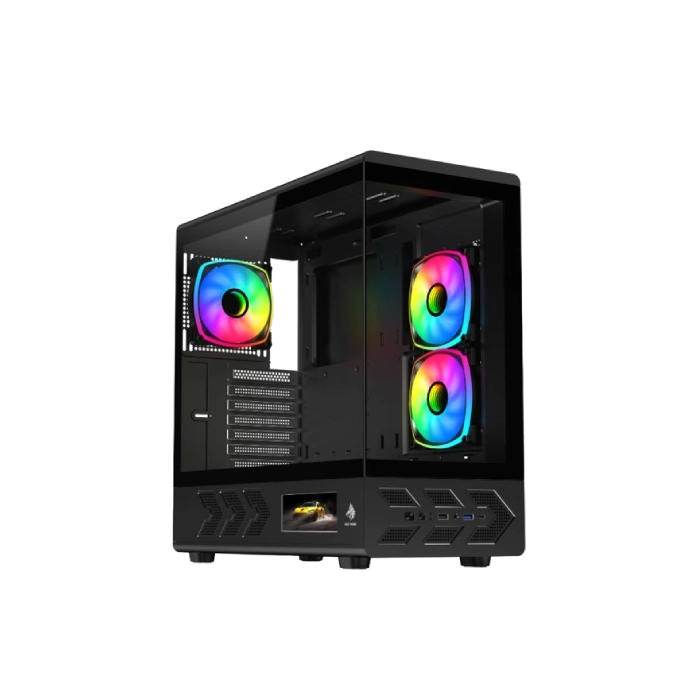 CASE EAGLE WARRIOR CG01J6RA001C MID TOWER SIN VENTILACION INCLUIDA CON VIDRIO TEMPLADO SIN FUENTE-1