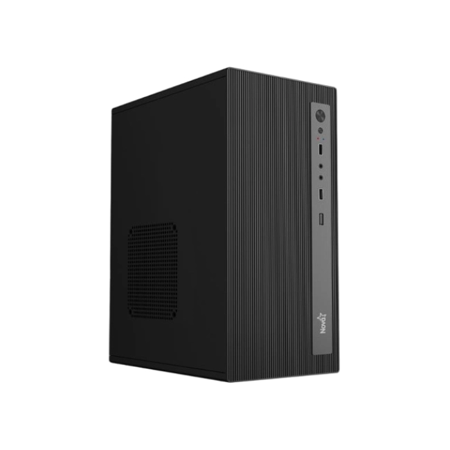 CASE NOVA CM01Z9RA001C MINI TOWER VENTILADOR 1 DE 80 MM SIN FUENTE DE PODER INCLUIDA NEGRO