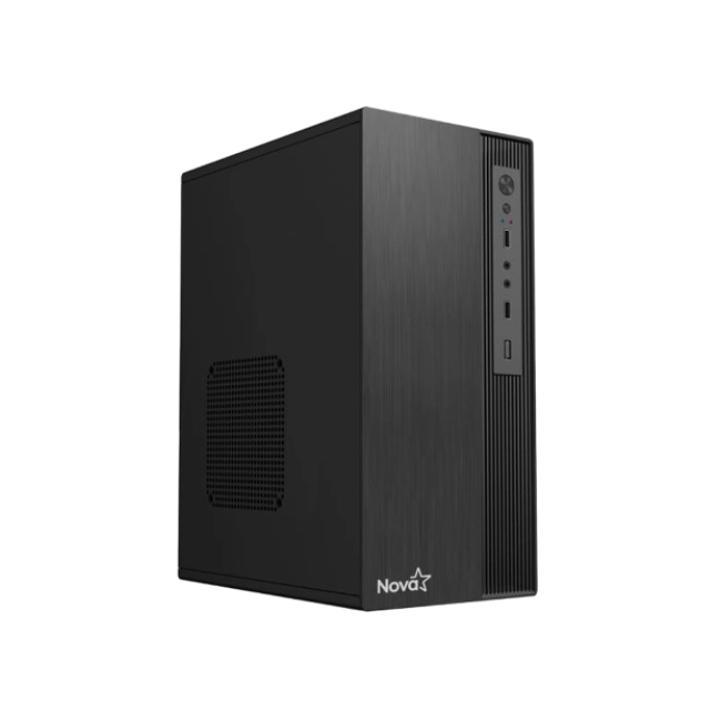 CASE NOVA CM04Z9RA001C MINI TOWER VENTILADOR DE 1 DE 80 MM SIN FUENTE DE PODER INCLUIDA NEGRO