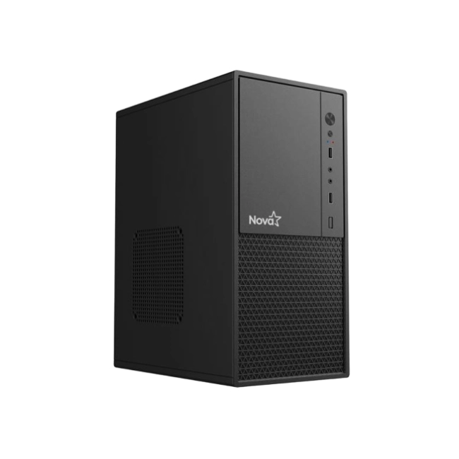 CASE NOVA CM09Z9RA001C MINI TOWER VENTILADOR 1 DE 80 MM SIN FUENTE DE PODER INCLUIDA NEGRO