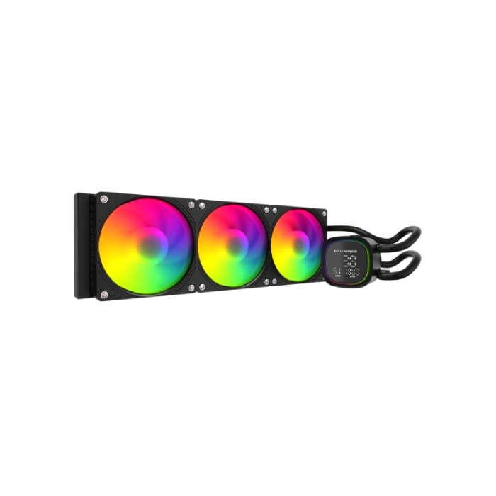 ENFRIAMIENTO LIQUIDO RGB EAGLE WARRIOR FROSTBITE HL360 FCFWT392001C AIO 3X120MM 4 PIN PWM LGA115X/17
