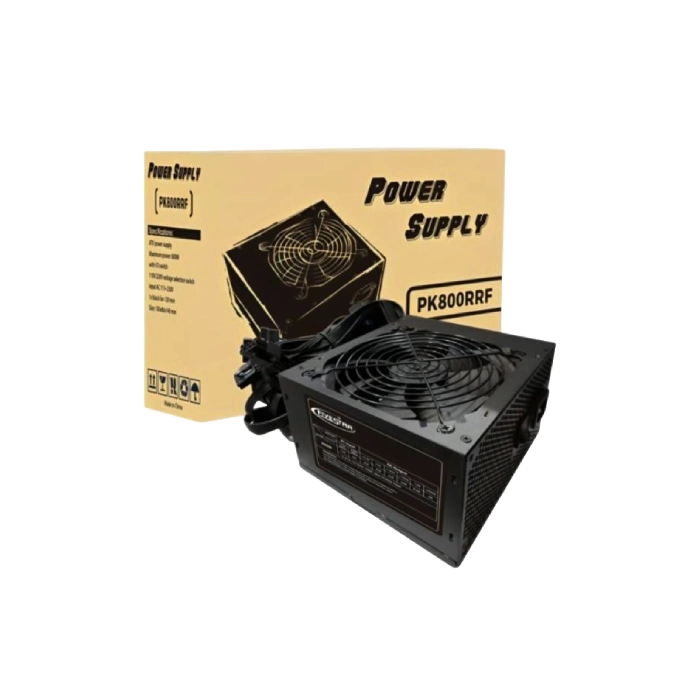FUENTE DE PODER FIVESTAR PK800RRF001C 800W ATX POWER PS2 ABANICO 12CM CABLE 1.2M