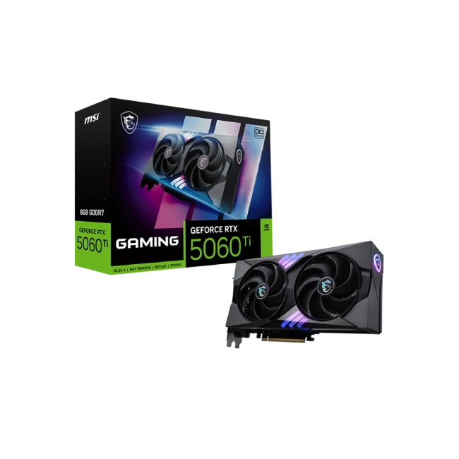TARJETA DE VIDEO MSI GEFORCE RTX 5060 TI 8G GAMING OC GDDR7 2662MHZ 912-V536-026-4