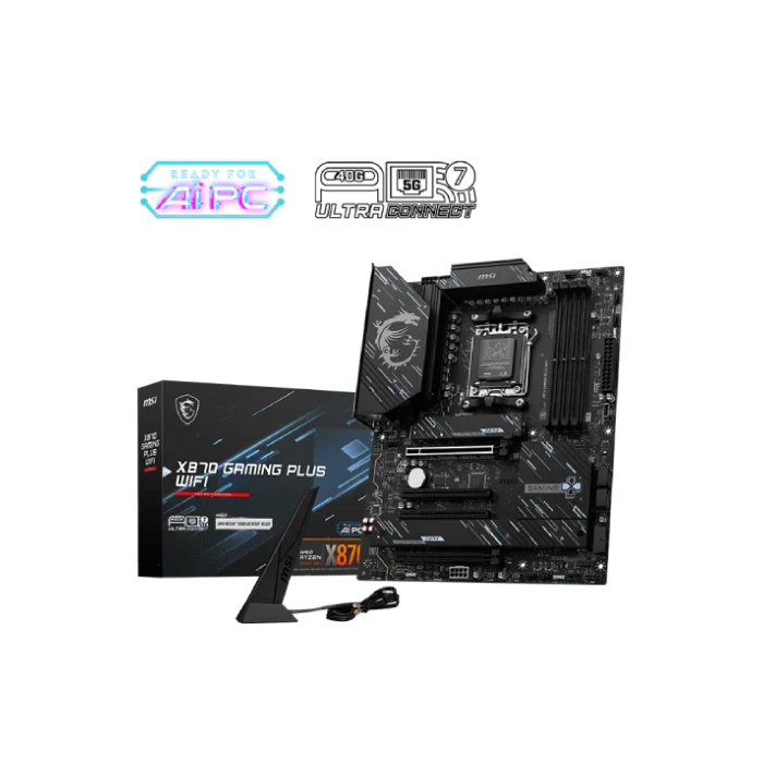 TARJETA MADRE MSI X870 GAMING PLUS WIFI AM5 ATX DDR5 911-7E47-005