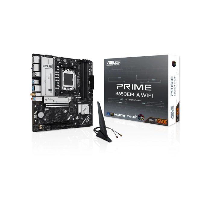 TARJETA MADRE ASUS PRIME B650EM A-WIFI AM5 MATX DDR5 WIFI6 90MB1LM0-M0EAY0-2
