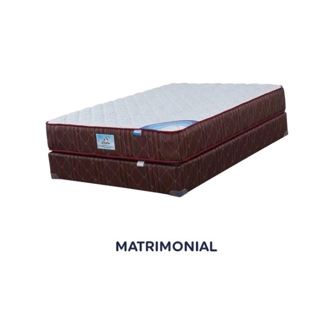 Cama Matrimonial Olympia Chapina Ortopédica  - Set