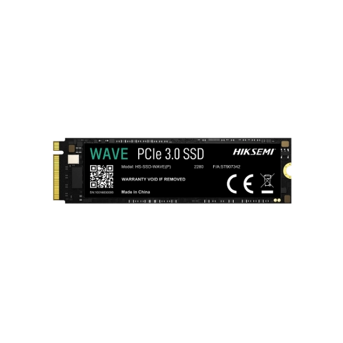 Disco Solido Interno Hiksemi HS-SSD-WAVE(P)512G  512G M.2 2280 PCIE GEN3 X4 2500MB/S / 1025MB/S Color Negro