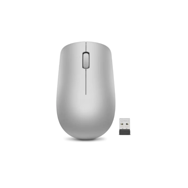 Lenovo - Mouse - Wireless - Platinum Grey