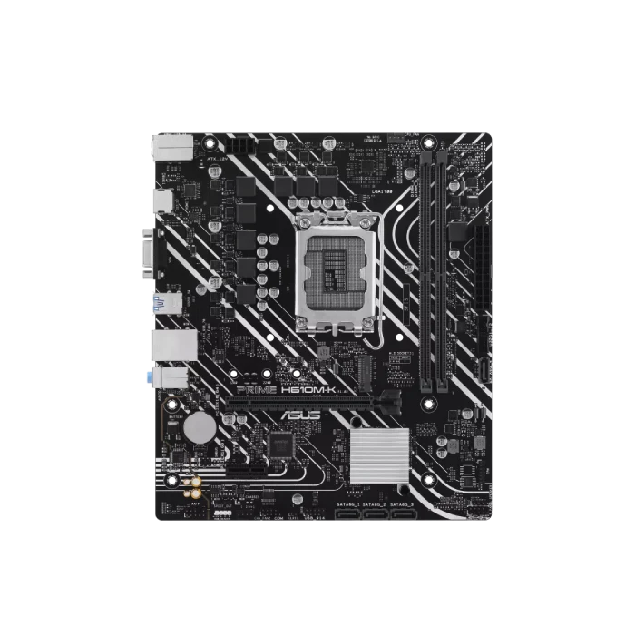ASUS - PRIME H610M-K - Motherboard - Micro ATX - LGA1700 Socket - Intel H610 - para Core i7 / para Core i5 / para Core i3 / para Celeron / para Pentium - Intel HD Graphics - DDR5