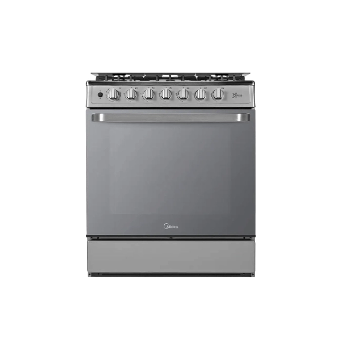 Estufa Midea MGS30FS1LIFSSF-CA A Ga 30" 6 Quemadores Acero Inox