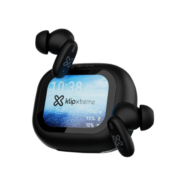 Klip Xtreme - True wireless earphones - Para Phone / Para Portable electronics / Para Tablet - Wireless - 26Hrs Hybdrid ANC Black