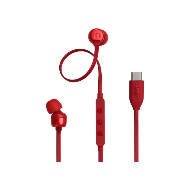 JBL TUNE - 310C - Headphones - wearable Wired - C - Red