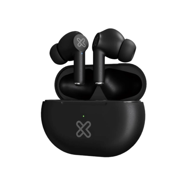 Klip Xtreme - True wireless earphones - Para Phone / Para Portable electronics / Para Tablet - Wireless - 17Hrs IPX Black