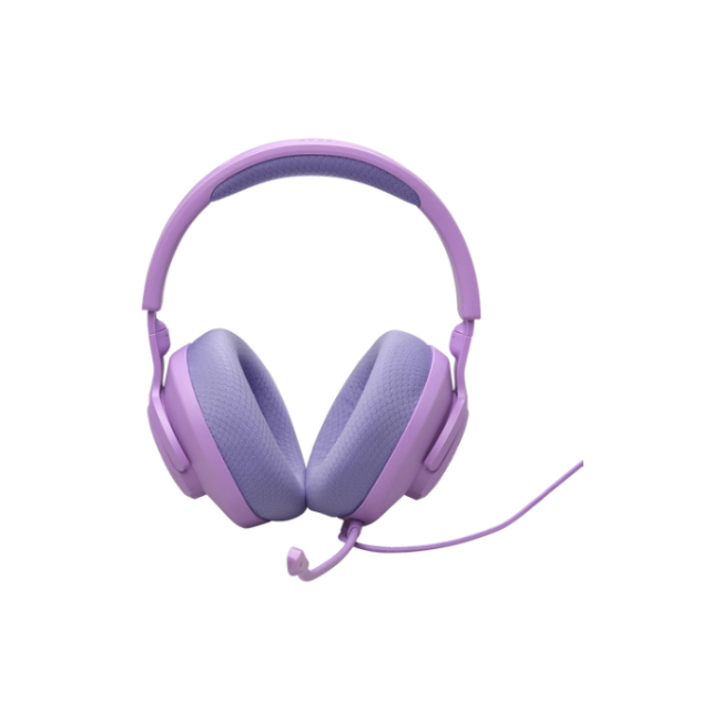 JBL Quantum 100M2 - Auriculares con diadema - Cableado - Púrpura- Respuesta de frecuencia 20 Hz - 20 kHz - Conector de 5.5mm -Tipo de micrófono Asta desmontable