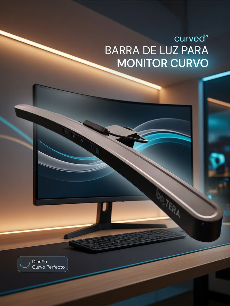 Barra de Luz Para Monitor Curvo TR-LI-HY-0213BK Color Negro-6
