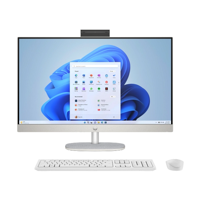 HP 27-cr0252la - All-in-one - AMD Ryzen 5 7520U / 4.3 GHz - DDR5 SDRAM - 512 GB HDD - 27" - UMA - Windows 11 Home - White
