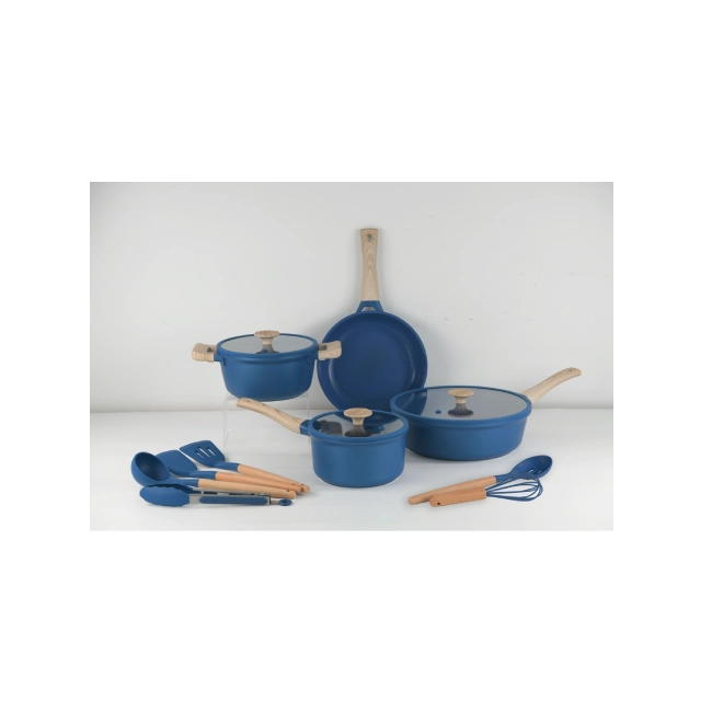 Bateria de Cocina Picca Faro PI0013BCA 13 Piezas Color Azul