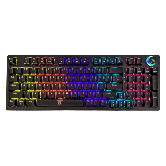 Teclado Gaming Quimera USB Mecanico QM-HY-100BK Color Negro-4