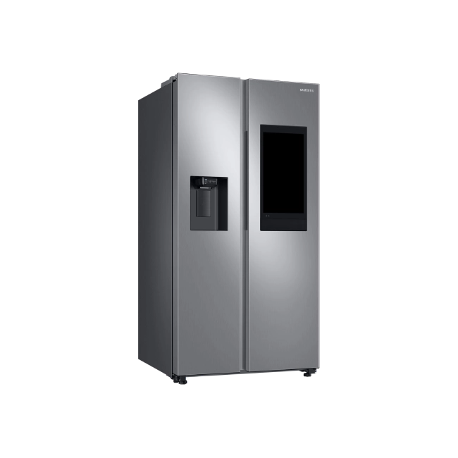 Refrigerador Samsung 2 Puertas SBS 22" Color Plateado Mate Con Dispensador