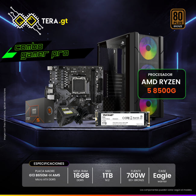 CPU Combo Gaming - Ryzen 7 5700G con Tarjeta Grafica-2