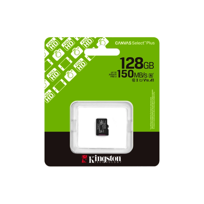 Memoria MicroSDXC Kingston SDCS3/128GB 128GB Clase 10 150MB/S Para Dispositivos y Camaras Android