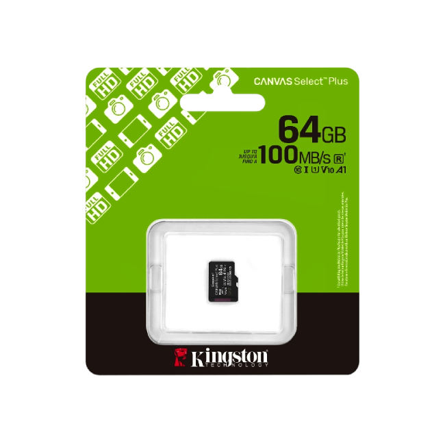 Memoria MicroSDXC Kingston SDCS3/64GB 64GB Clase 10 UHS-I U1 100 MB/S Para Dispositivos y Camaras Android