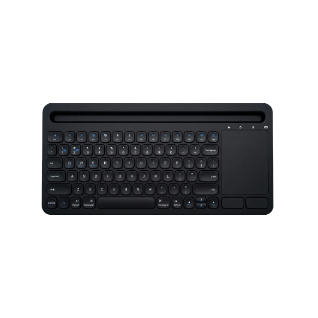 Teclado TR-281BK-BL Inalambrico Retroiluminado Multidispositivos Color Negro