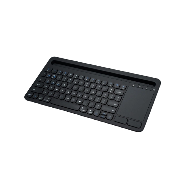 Teclado TR-281BK-BL Inalambrico Retroiluminado Multidispositivos Color Negro
