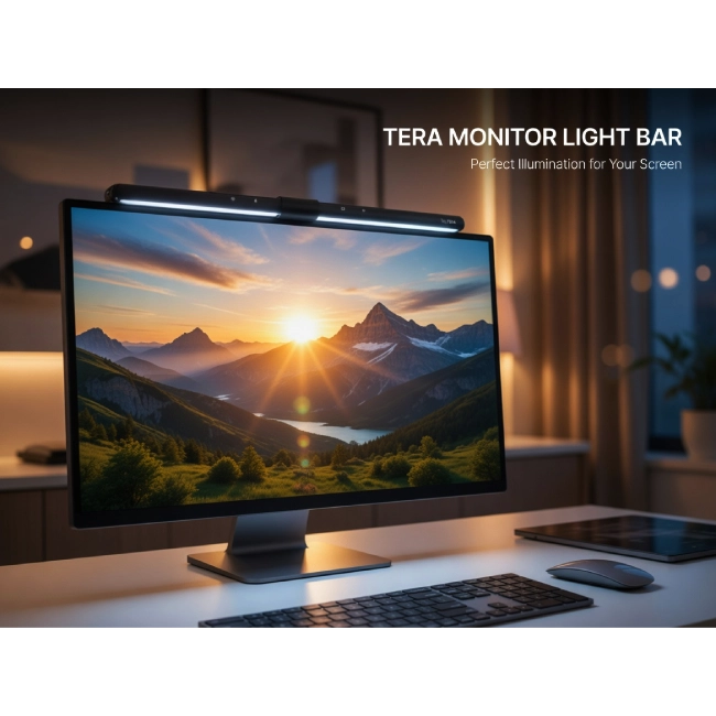Barra de Luz Para Monitor Tera TR-LIHY-0205BK Color Negro