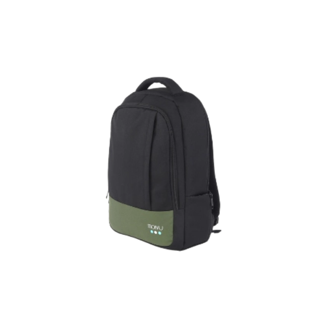 Mochila U2 Negro Verde para Notebooks 15.6"