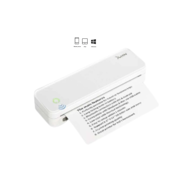 Impresora Termica Xvanwere A4 Inalambrica Portatil XVA-A4L-WHT Color Blanco